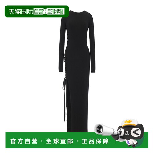 香港直邮Saint Laurent 长袖羊毛连衣裙 756838Y76FL性感