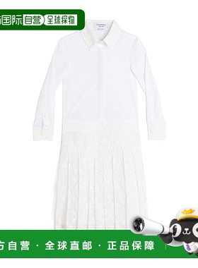 香港直邮Thom Browne 蕾丝细节衬衫式连衣裙 KDS013C07120
