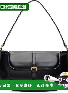 1h可退 香港直邮BY FAR 女士 黑色 Miranda Semi Patent Leather