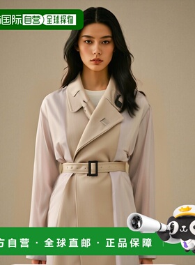 香港直邮Maison Margiela 假两件式长款大衣 S51AH0163S52585外套