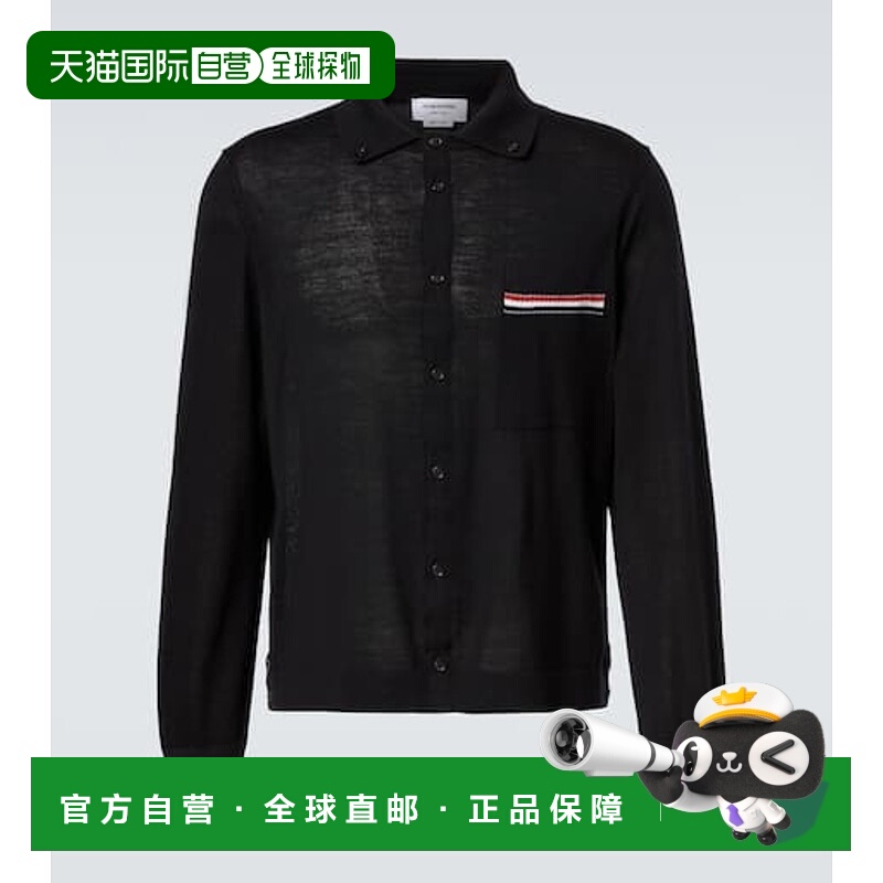 1h可退 香港直邮Thom Browne 汤姆 布朗 男士 RWB 条纹初剪羊毛针