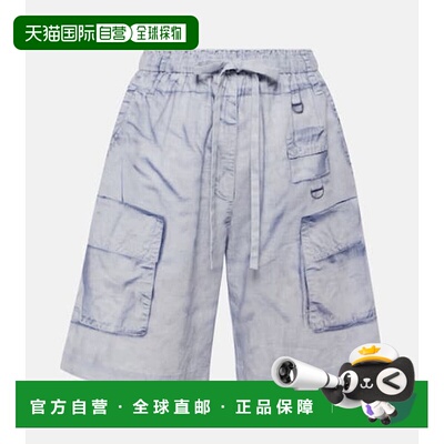 香港直邮Acne Studios 艾克妮 女士 Trompe l'œil 亚麻棉质百慕大