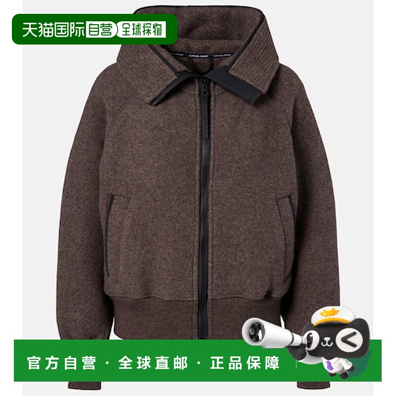 香港直邮Canada Goose 加拿大鹅 女士 Chilliwack 黑色标志羊毛混