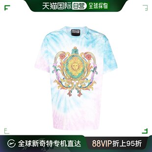 72GAHF01CJW0FOT0 扎染印花T恤 Jeans 香港直邮Versace