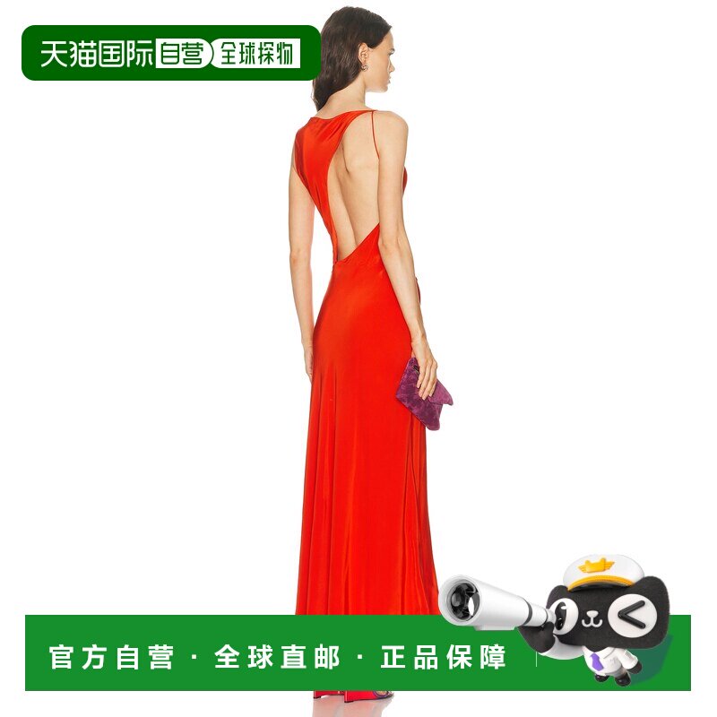 1h可退 美国直邮Staud 女士 Toluca 真丝连衣裙 R26S2187SC