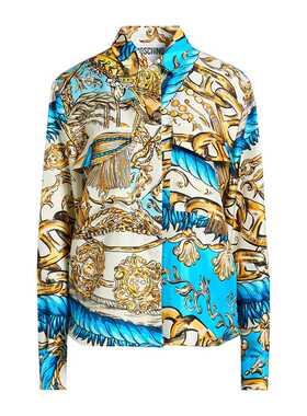 1h可退 香港直邮Moschino 莫斯奇诺 女士 Blouses 真丝衬衫