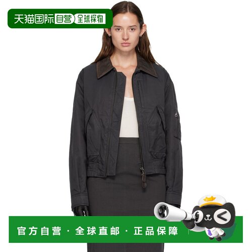 香港直邮Tom Ford 汤姆 福特 女士 灰色 MK-3 飞行员夹克