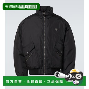 1h可退 香港直邮Prada 普拉达 男士 Re-Nylon 羽绒夹克 black黑色