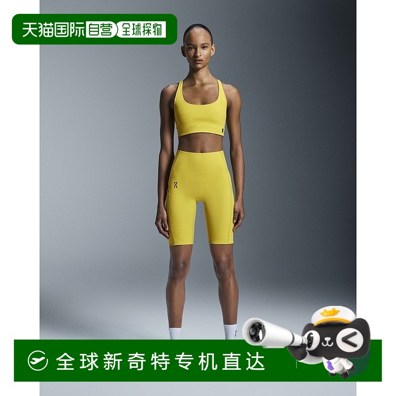 欧洲直邮On昂跑Movement系列女士壁虎绿再生聚酯松紧带设计运动内