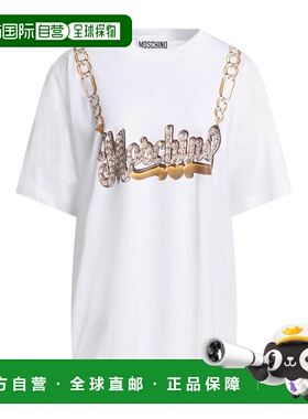 香港直邮Moschino 莫斯奇诺 女士 T恤 white白色 舒适时尚