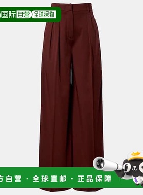 香港直邮MaxMara 麦斯玛拉 女士 Natale 高腰羊毛阔腿裤女装