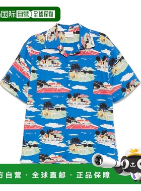 1h可退 香港直邮Drôle De Monsieur 男士 印花图案衬衫 GSH200CO1