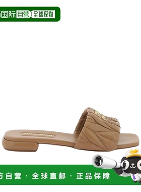 【99新未使用】香港直邮Miu Miu 徽标拖鞋 5XX60588TF010缪缪女鞋