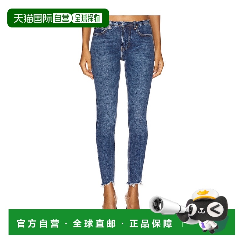 香港直邮Alexander Wang 亚历山大 王 女士 低腰紧身牛仔裤 4DC32