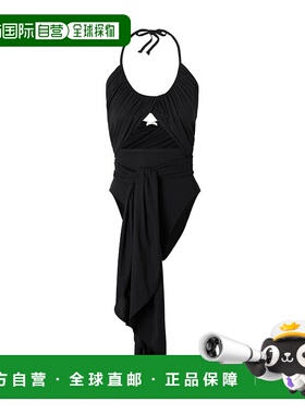 1h可退 香港直邮Alaia 露背垂褶泳衣 AA9W0076J040B
