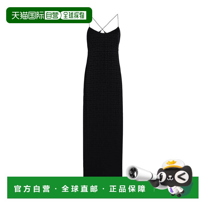1h可退 香港直邮Givenchy 纪梵希 女士 吊带连衣裙 black黑色 舒