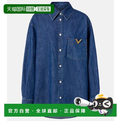 香港直邮valentino 华伦天奴 女士 VGold 青年布衬衫 8B3DB03K9YA