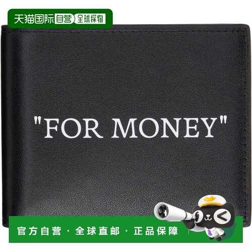 香港直邮off-white 男士 黑色 Quote 钱包 OMNC074C99LEA00110010