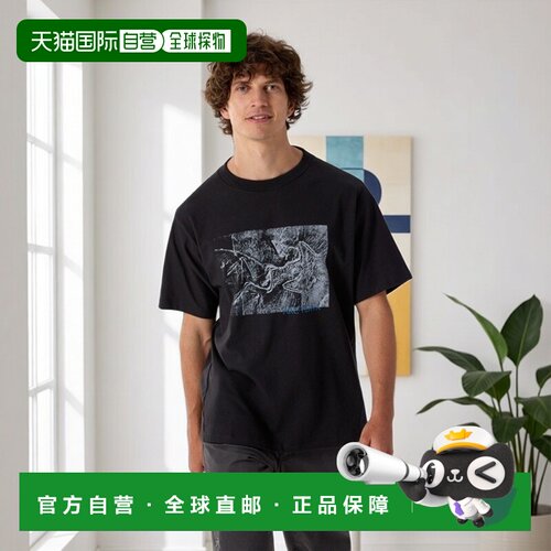 自营1h可退 欧洲直邮ARCTERYX 男士Kragg Lithographica纯棉T恤