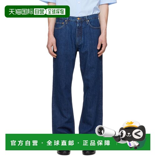 香港直邮Jil Sander 吉尔 桑达 男士 蓝色 Regular 牛仔裤 J22KA0