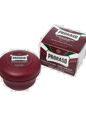 欧洲直邮Proraso男士剃须皂深层软化檀香香型清洁手动150ml刮胡