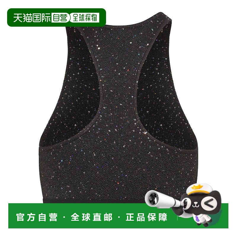 香港直邮Palm Angels 棕榈天使 女士 SOIREE 黑白粘胶纤维混纺上