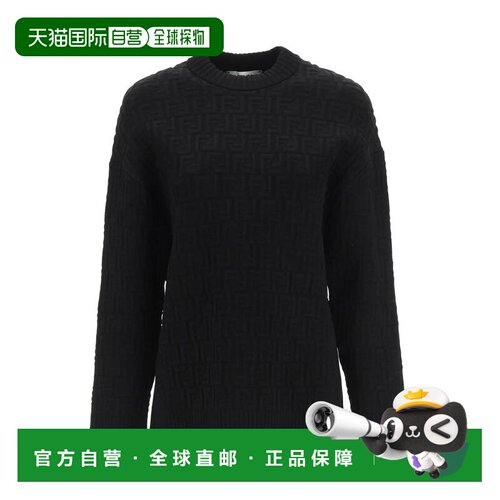 1h可退 香港直邮FENDI 女士针织衫 FZX810AJTEF0GME SS2022 黑色