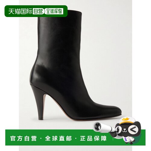 1h可退美国直邮The Row 女士 Ornella 皮质高跟短靴 F1816SL1