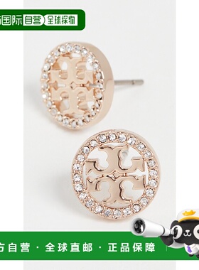 1h可退 香港直邮Tory Burch 托里 伯奇 女士 Miller 密镶耳钉 TOR