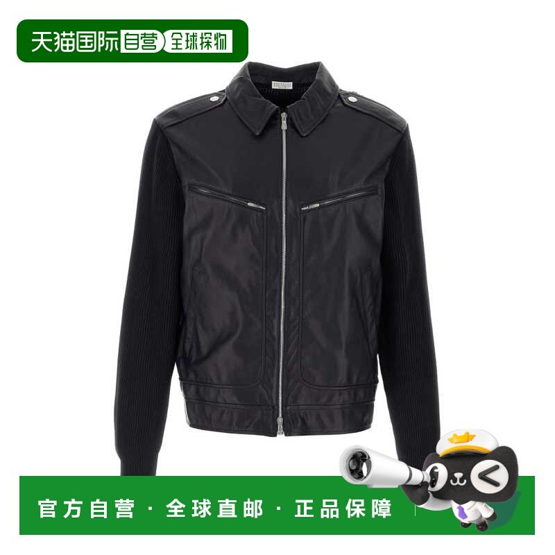 香港直邮Brunello Cucinelli 布内罗 古奇拉利 男士 絎縫拉鍊夾克