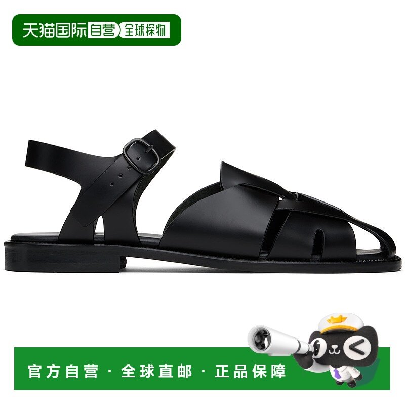 1小时内可退 香港直邮Hereu 男士 黑色 Pedra 凉鞋 PEDRMF black