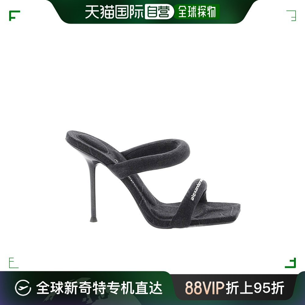 香港直邮Alexander Wang julie徽标高跟凉鞋 30224S026