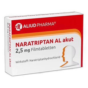 欧洲直邮德国药房ALIUD中重度偏头痛那拉曲坦快速止痛片2粒