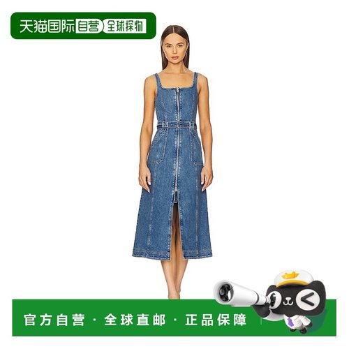 香港直邮Simkhai 女士 Manson 无袖束带中长连衣裙 1251176DNMAR