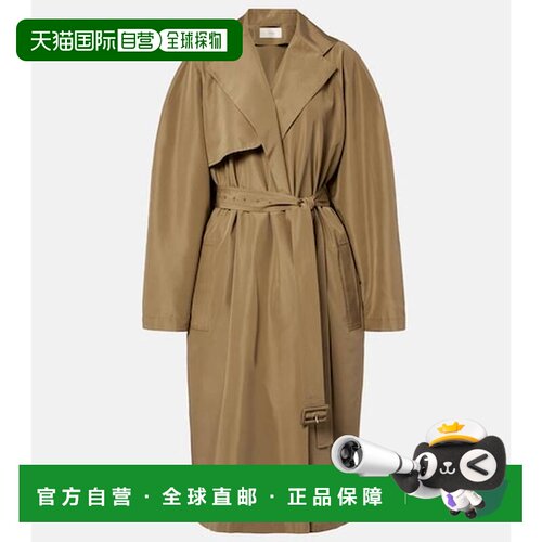 香港直邮The Row 女士 Amapola 真丝风衣 beige米色 舒适时尚