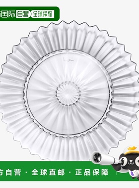 欧洲直邮Baccarat巴卡拉 Mille Nuits透明水晶圆形餐盘