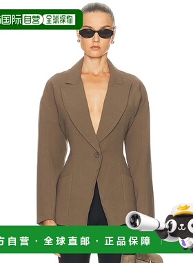 香港直邮Staud 女士 Cole 西装外套 R25F7106TC brown棕色 舒适时