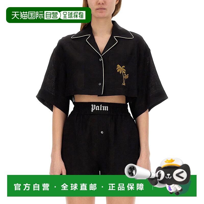 欧洲直邮PALM ANGELS 女士衬衫PWGG003S24FAB0051076
