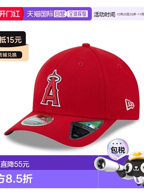 自营欧洲直邮New Era 9FORTY男女通用红色鸭舌帽