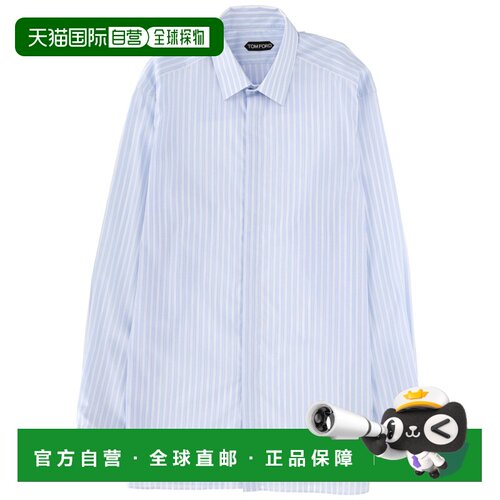 1h可退 香港直邮TOM FORD 男士衬衫 HRVF01C0026UWB SS2026 天蓝