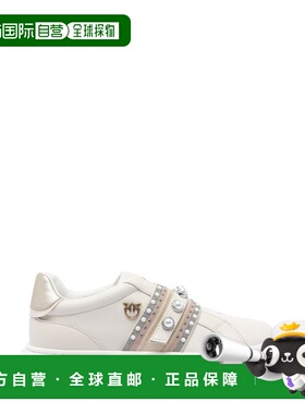 1h可退 香港直邮Pinko 品高 女士 綴飾低筒運動鞋 SS0107P087