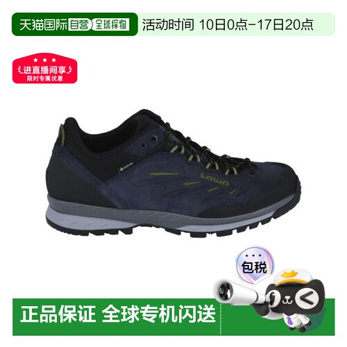自营欧洲直邮LOWA DELAGO GTX LOW男士海军蓝防水科技面料登山鞋