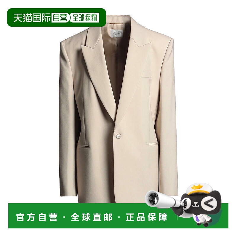 香港直邮Saint Laurent 圣罗兰 女士 西装外套 beige米色 舒适时