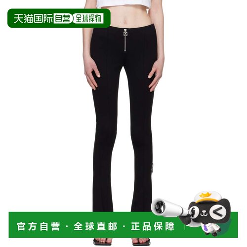 1h可退 香港直邮off-white 女士 黑色 Heavy Jersey Slim 长裤 2C