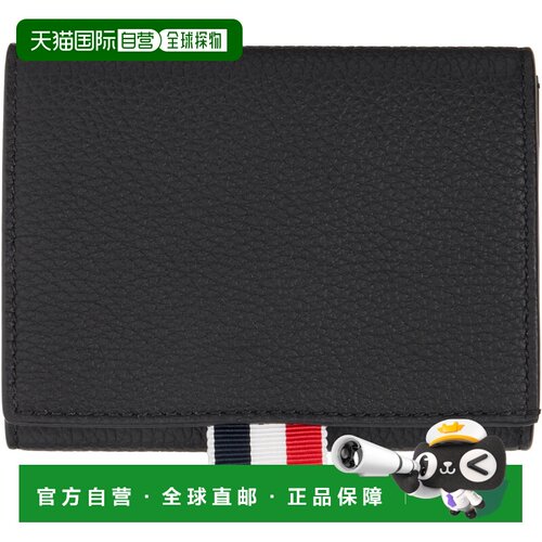 香港直邮Thom Browne 汤姆 布朗 男士 黑色 Soft Pebble Grain 钱