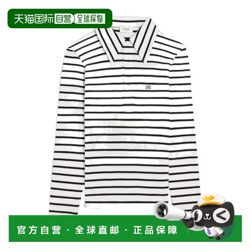 香港直邮CELINE 女士POLO衫 RX0L0809W01OB AW202 【付后1h可退】