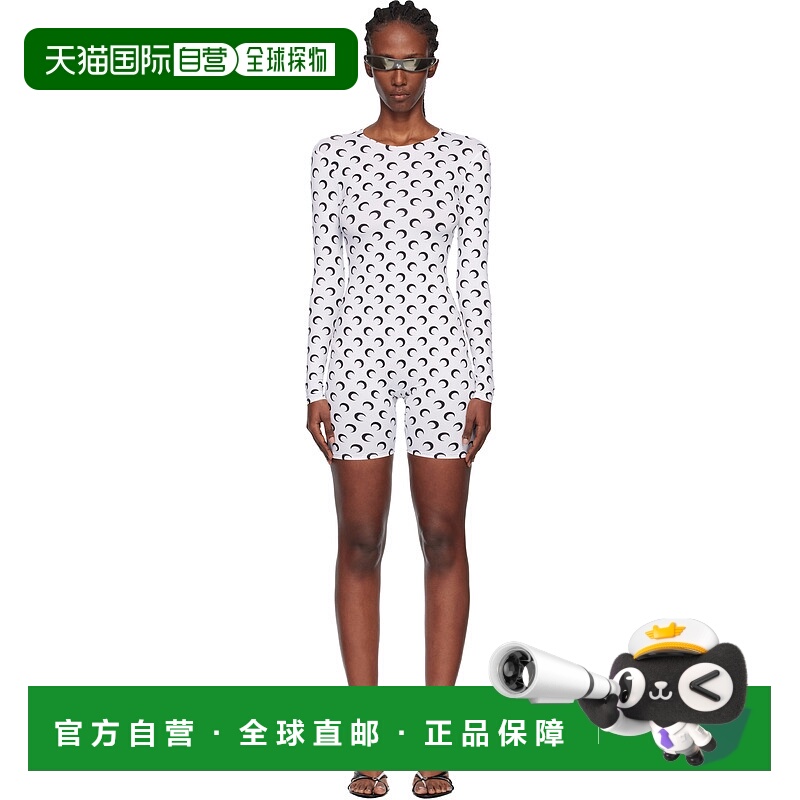 1h可退 香港直邮Marine Serre 女士 白色 Recycled Moon Jersey S