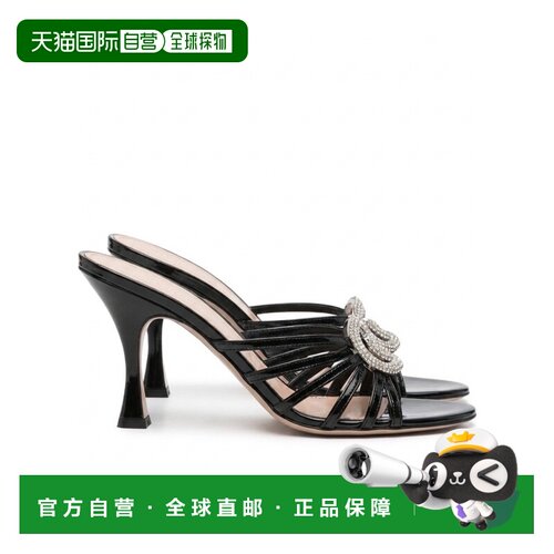 1h可退 香港直邮Gucci 互扣式G字高跟凉鞋 852663BNC00古驰