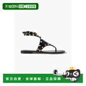 香港直邮valentino 华伦天奴 女士 1h可退 铆钉皮质凉鞋 W2S0IQ0V
