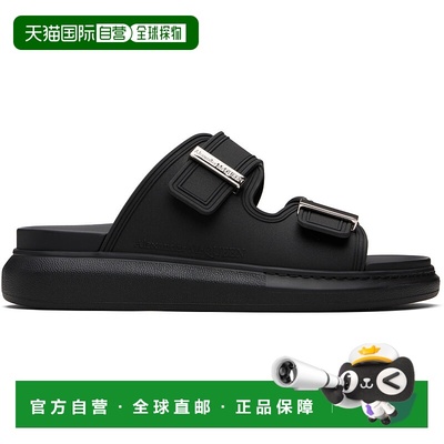 香港直邮Alexander McQueen 亚历山大 麦昆 男士 圆头凉拖